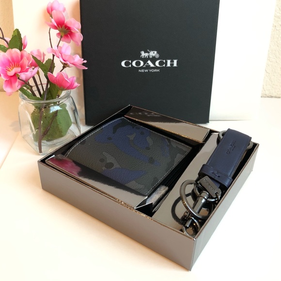 💕💕Coach ID Billfold Key Fob Ring Gift Set Wallet - Picture 6 of 8